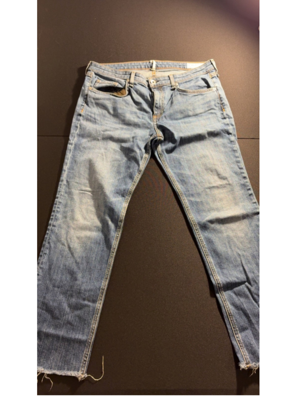Rag & Bone New York Mariposa Skinny Jeans Raw Hem Size 30